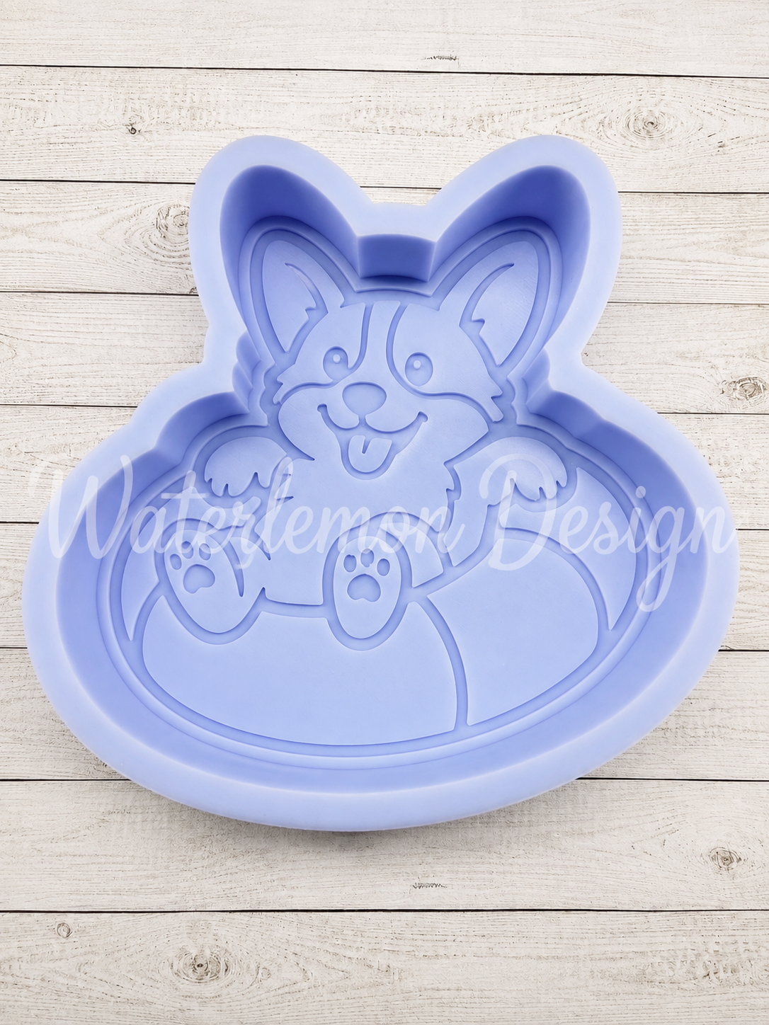 Corgi on a Float Freshie mold