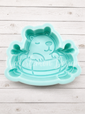 Capybara on a Float Freshie mold