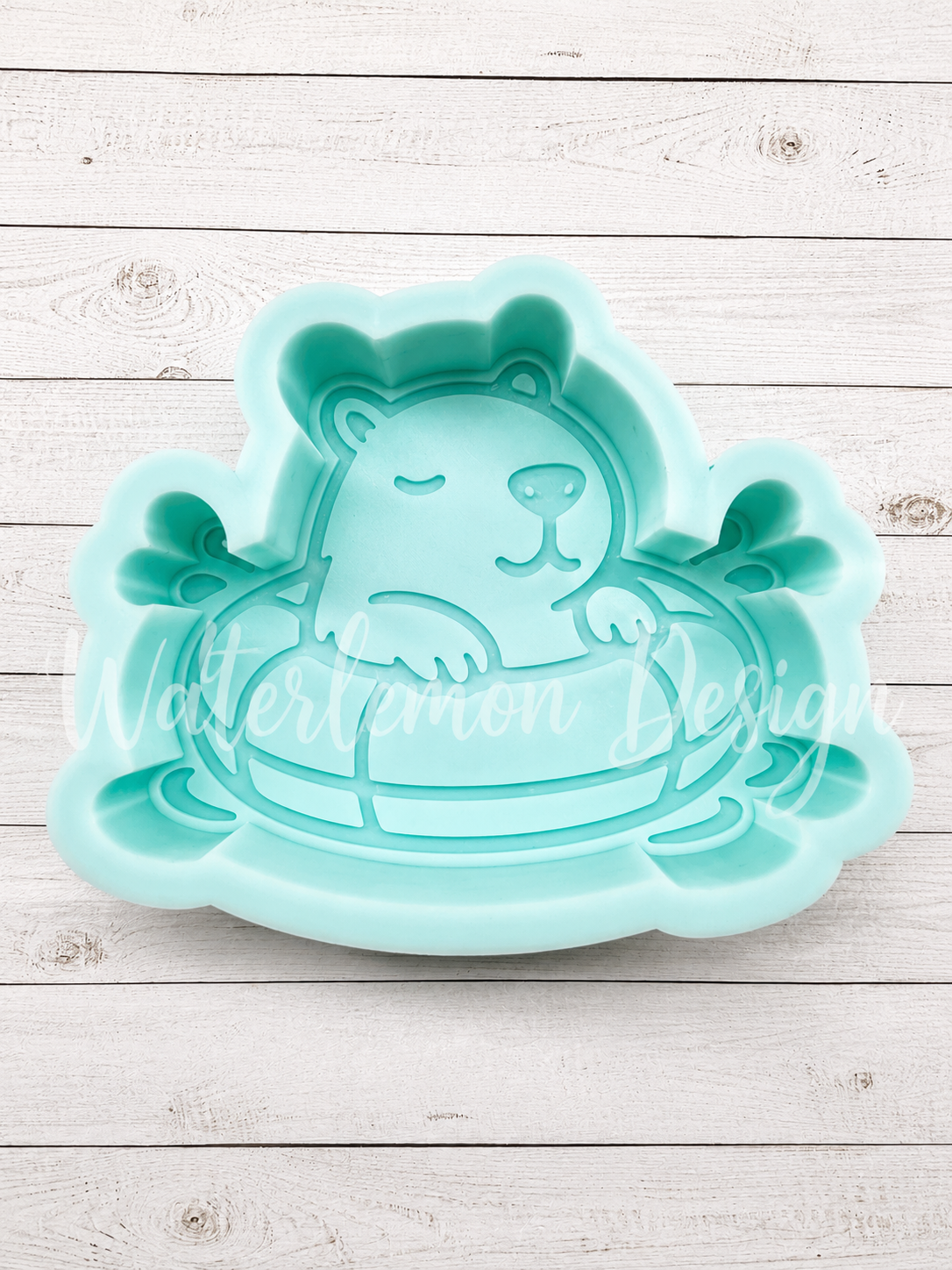 Capybara on a Float Freshie mold